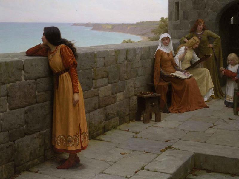 Edmund Blair Leighton The Hostage oil painting image